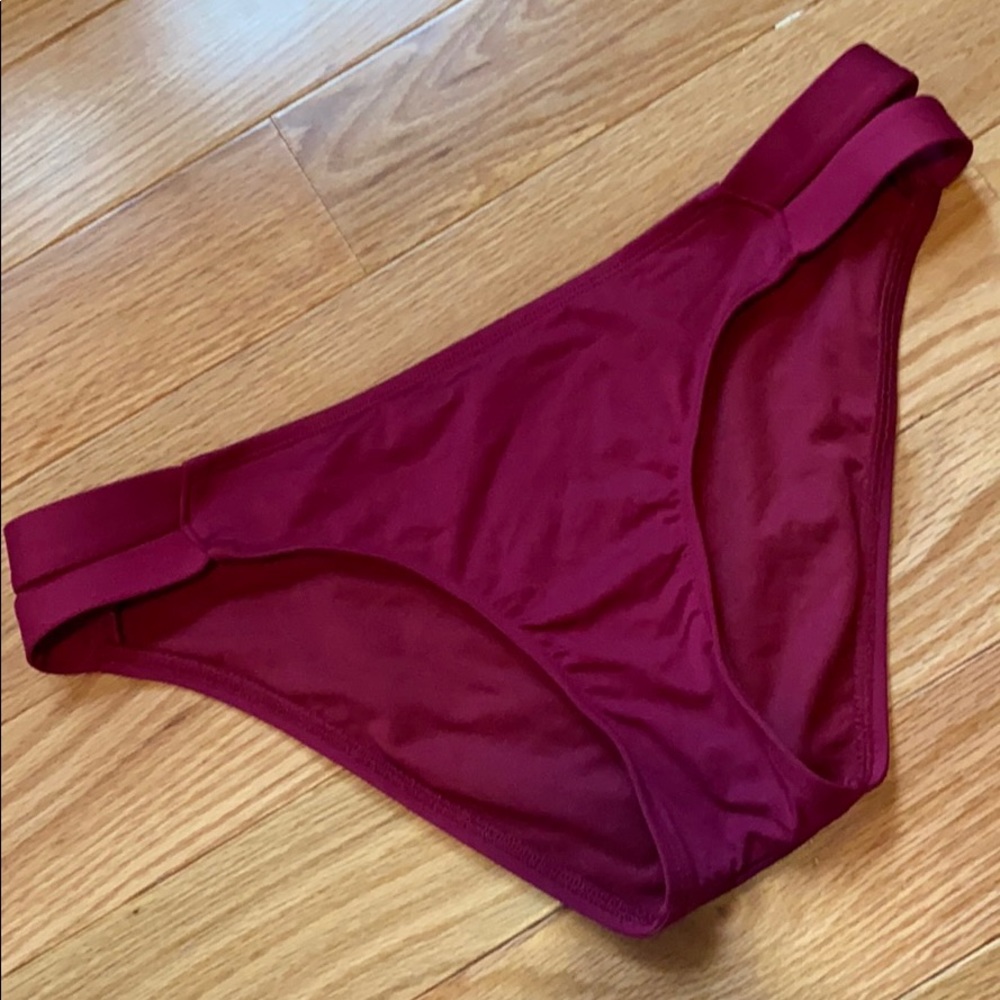 Target burgundy bikini bottoms